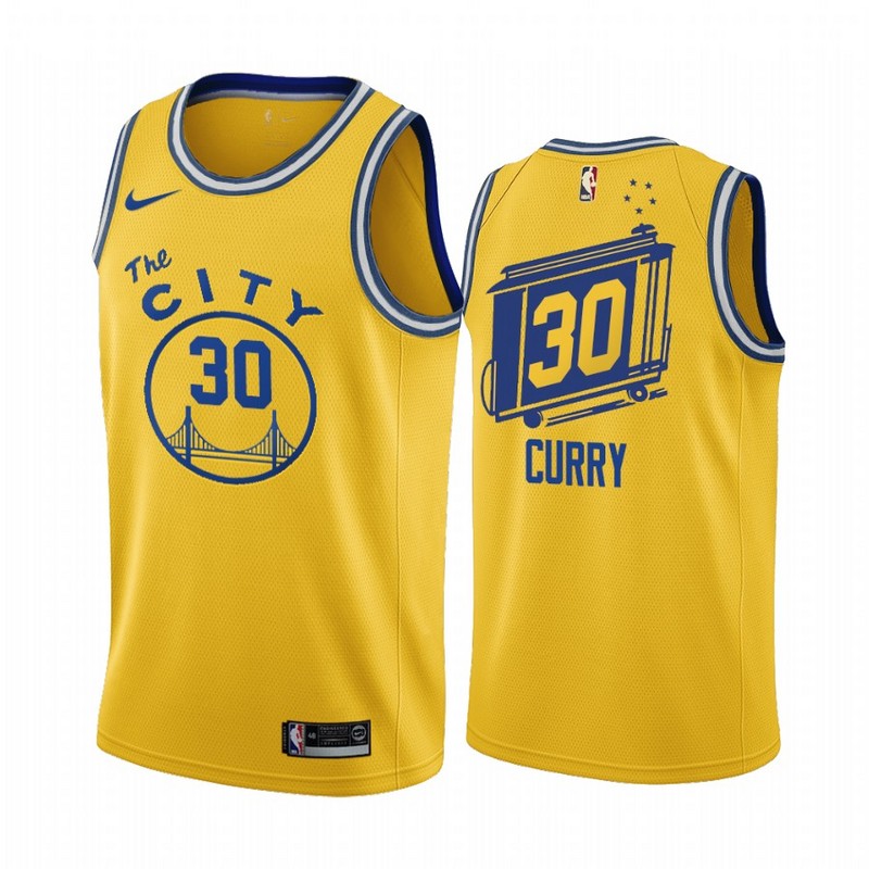 Men Golden State Warriors #30 Curry yellow Game new Nike NBA Jerseys 2->golden state warriors->NBA Jersey